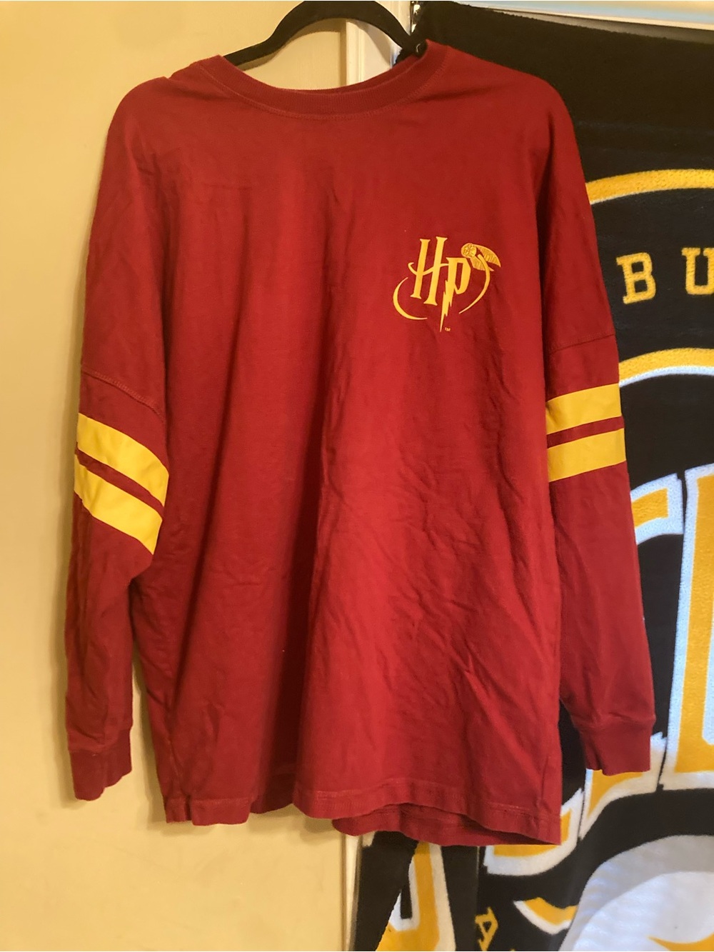 Disney Harry Potter Red and Yellow Long Sleeve Shirt